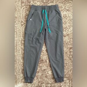 Figs Zamora 2.0 High Waisted Joggers Graphite Gray Scrub Pants Size XS Petite